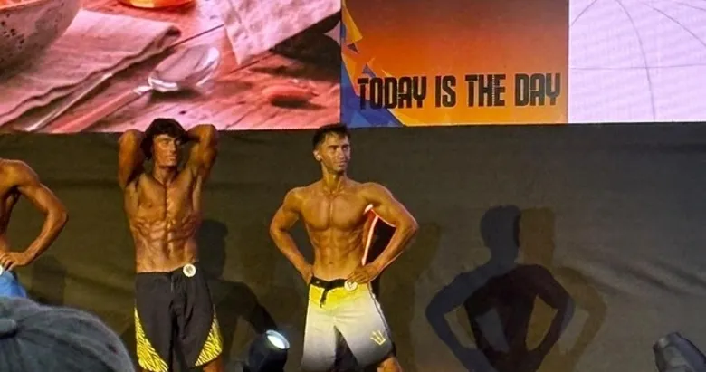 Cizreli vücut geliştirme sporcusu, 18 yaşında Türkiye 5’incisi oldu
