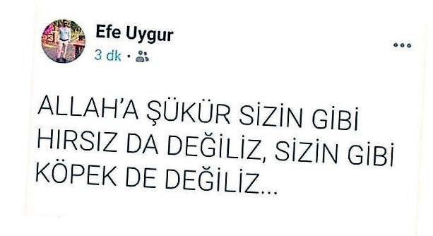 Skandalcıbaşı Uygur!