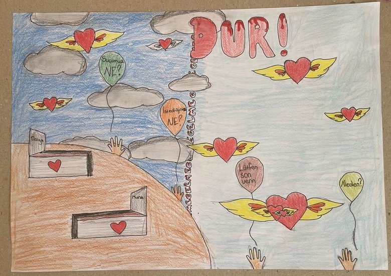 Aydın’da binlerce öğrenciden Filistin’de yaşanan zulme tepki