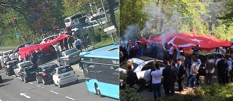 Türk düğün konvoyu Almanya’da gündem oldu