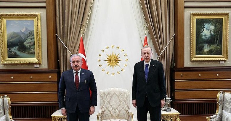 Başkan Erdoğan TBMM Başkanı Mustafa Şentop’u kabul etti