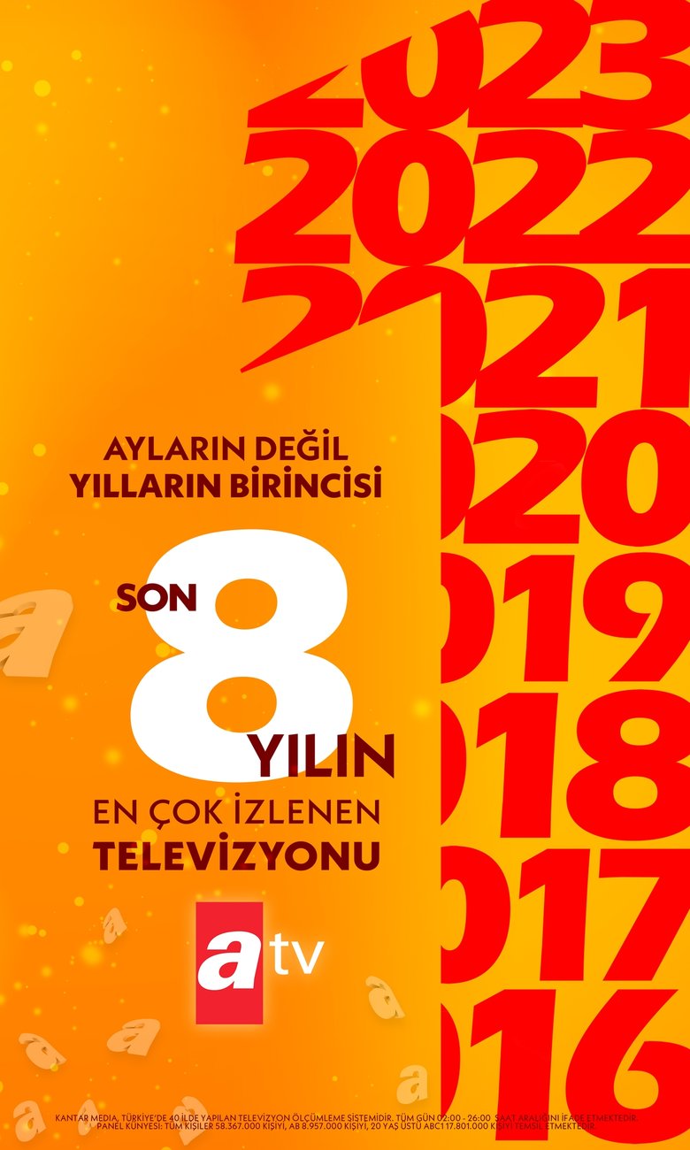 Son 8 yılın en çok izlenen televizyon kanalı: Atv!