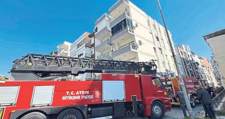 Evin aspiratöründen çıkan alevler korkuttu