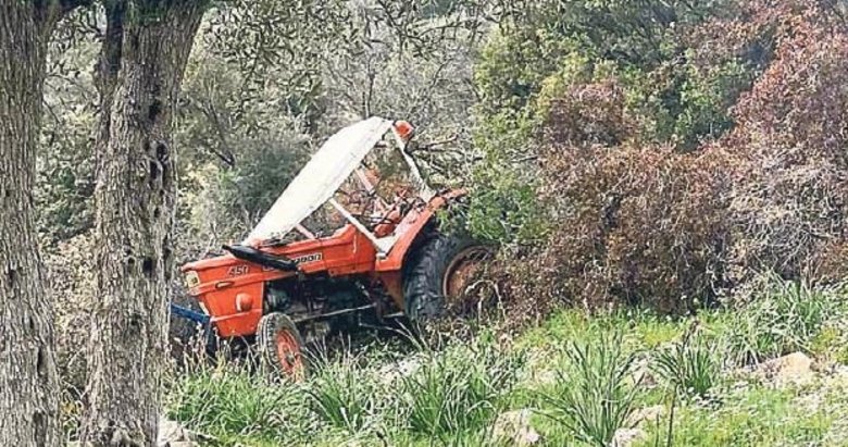 Zeytin hasadı dönüşünde uçuruma yuvarlandı