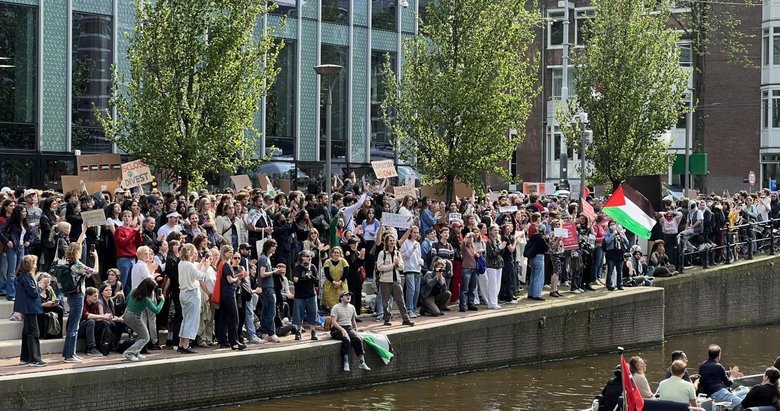 Hollanda’daki üniversitelerde Filistin eylemleri sürüyor