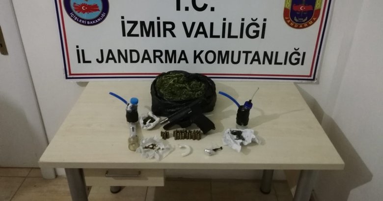 İzmir Torbalı’daki tekel bayiye uyuşturucu baskını