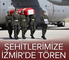 Şehitlerimiz için İzmir’de askeri tören
