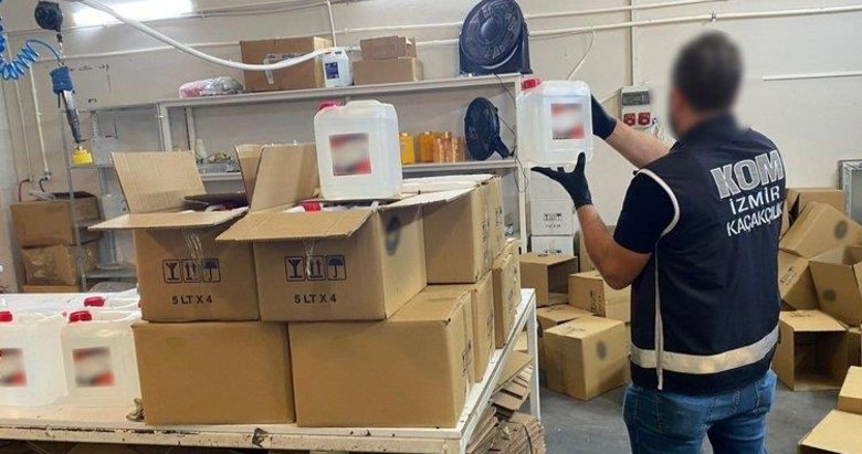 İzmir polisinden sahte içki operasyonu