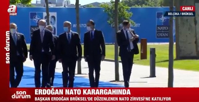 Başkan Erdoğan NATO karargahına geldi! Liderler böyle karşılandı!