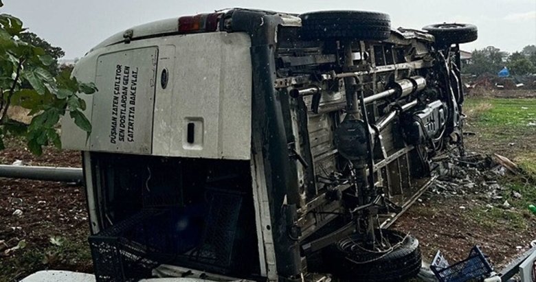 Manisa’da kontrolden çıkan aracın sürücüsü hayatını kaybetti