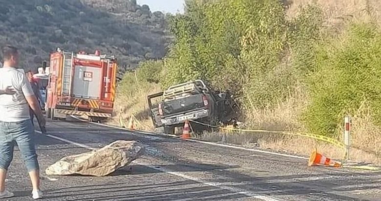 Dağdan kopan kaya ölüme götürdü