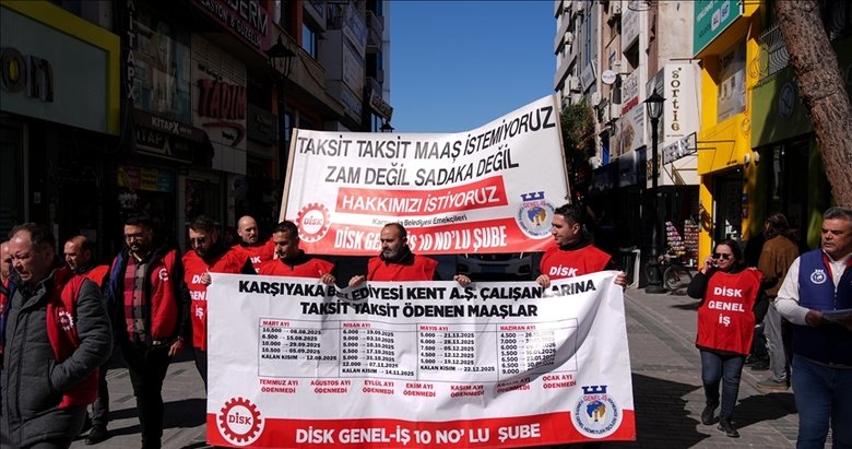 Eksik ve taksitli maaş alıyorlar: Karşıyaka Belediyesi işçileri yine isyan etti!