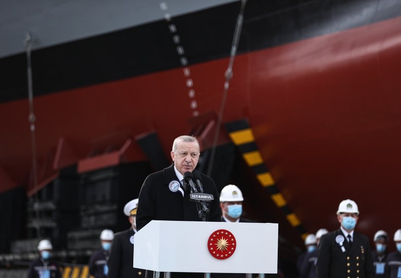 Başkan Erdoğan: ’Milli uçak gemisiyle üst lige çıkacağız’