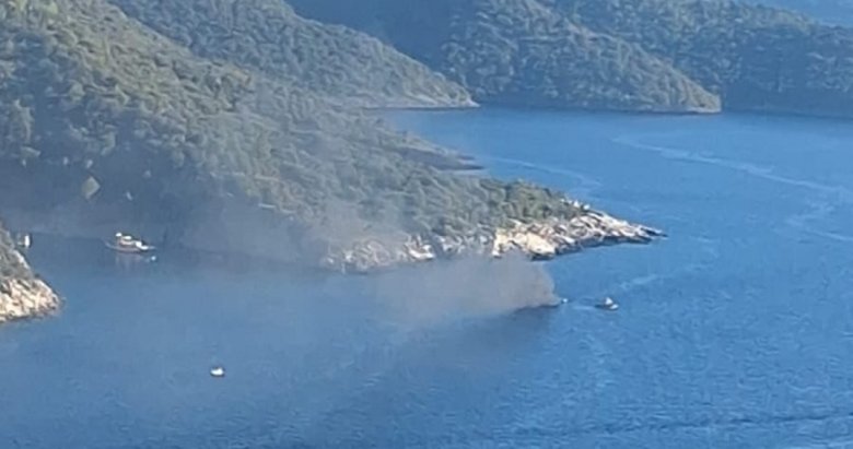 Muğla Fethiye’de tekne yangını! Müdahale ile söndürüldü