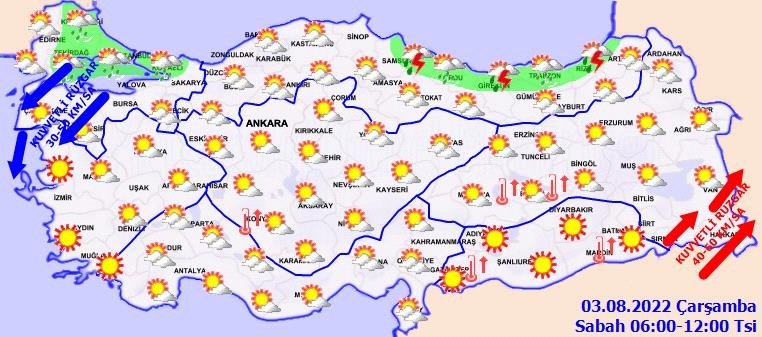 İzmir ve Ege’de bugün hava nasıl olacak? 3 Ağustos hava durumu raporu