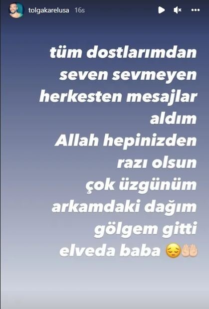 Tolga Karel babasının cenazesinde yoktu! Ama arkasında bırakıp gittiği oğlu oradaydı