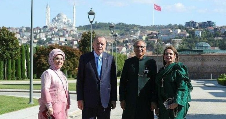 Başkan Erdoğan Pakistan Cumhurbaşkanı Arif Alvi ile görüştü