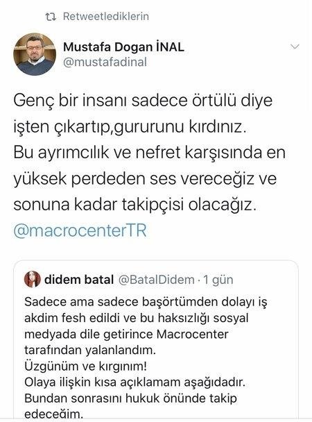 Başörtülü olduğu gerekçesiyle işten çıkarılmıştı! TİHEK, resen inceleme başlattı