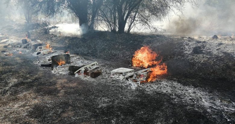 Muğla’da alevlerin ortasında kalan yaşlı adam öldü