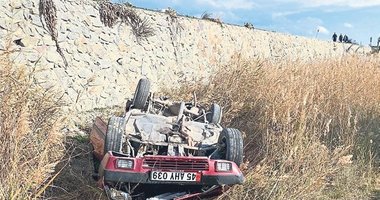 Manisa’da otomobil tarlaya uçtu: 1’i bebek 5 yaralı