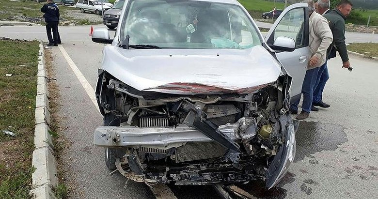 Hisarcık’ta trafik kazası: 1 yaralı