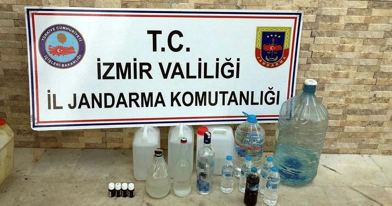 İzmir’de 46 litre sahte içki ele geçirildi: 6 gözaltı