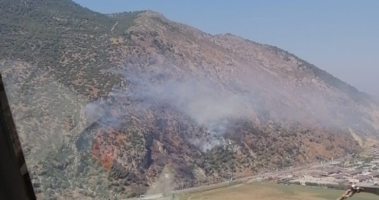 Sazlıköy’de orman yangını çıktı