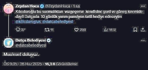 ‘Maalesef doluyuz’ paylaşımı işinden etti