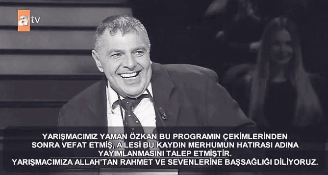 Kim Milyoner Olmak İster’de acı kayıp