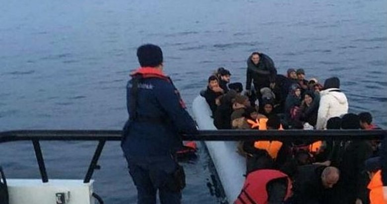 Çeşme açıklarında 47 kaçak göçmen yakalandı