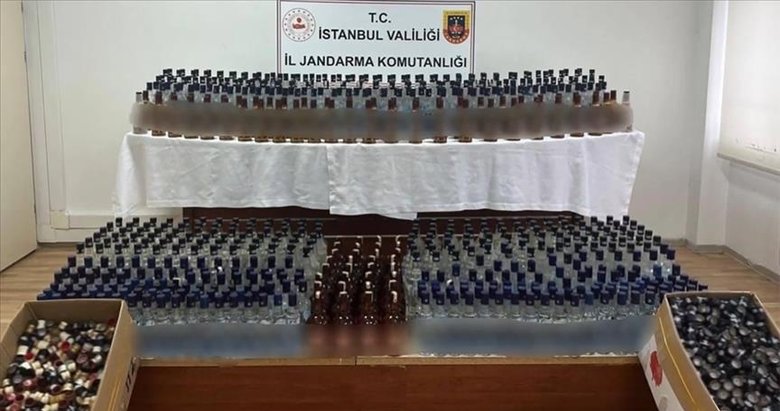 Çengel-13 operasyonlarında 10 bin 600 litre sahte alkol ele geçirildi