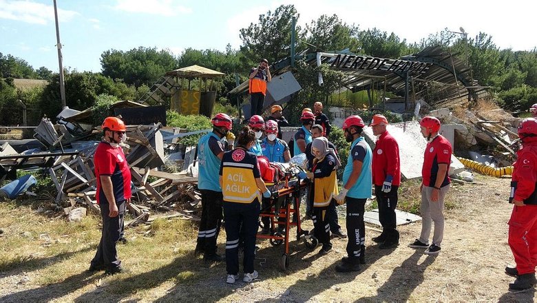 Çanakkale’deki tatbikatta dikkat çeken görüntü