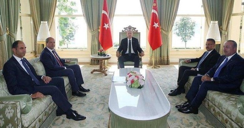 Başkan Erdoğan, Ersin Tatar’ı kabul etti