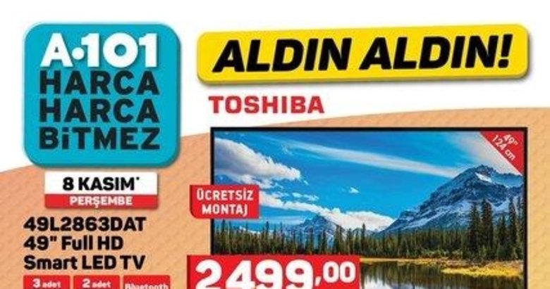 A101 8 Kasım aktüel ürünler! 2018 A101’de bu hafta indirimli ürünler neler?