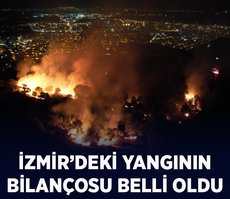 İzmir’de metruk binada çıkan yangın beş dönümlük zeytinlik alana zarar verdi