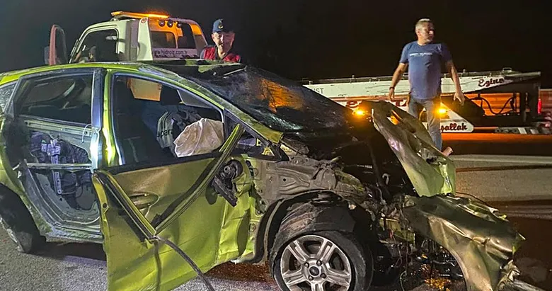 Çanakkale’de takla atan otomobilin sürücüsü hayatını kaybetti