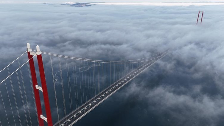 Sisler içinde kalan 1915 Çanakkale Köprüsü mest etti