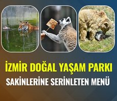 İzmir Doğal Yaşam Parkı sakinlerine serinleten menü