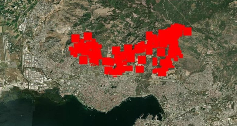 İzmir’deki yangının boyutu NASA haritasında
