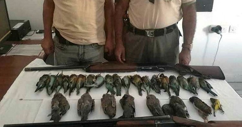 Aydın’da yasak kuş avına 14 bin lira para cezası