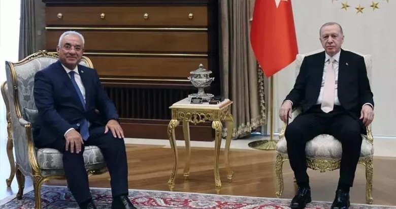 Başkan Erdoğan, DSP Genel Başkanı Aksakal’ı kabul etti