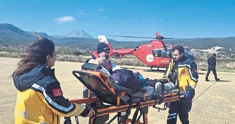 Helikopter ambulansla zamana karsı yarış
