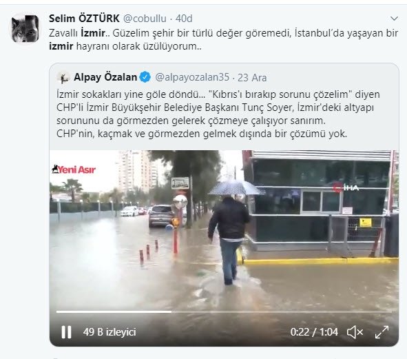İzmirliler su kesintisi ve sele sosyal medyadan tepki yağdırıyor