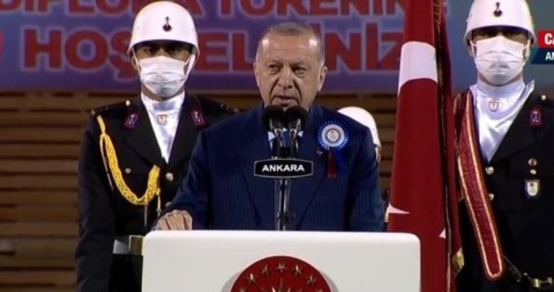 Başkan Erdoğan Subay-Astsubay mezuniyet töreninde konuştu