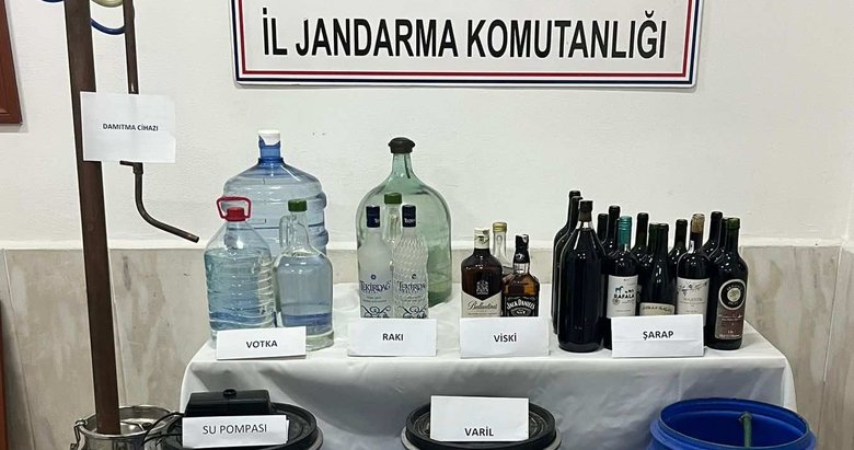 Aydın’da 350 litre kaçak içki ele geçirildi!