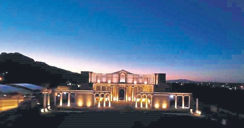 Manisa’da Sardes Antik Kenti artık gece de parlıyor