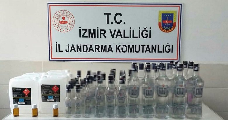 İzmir’de sahte rakıya 1 gözaltı