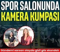 Spor salonunda kamera kumpası