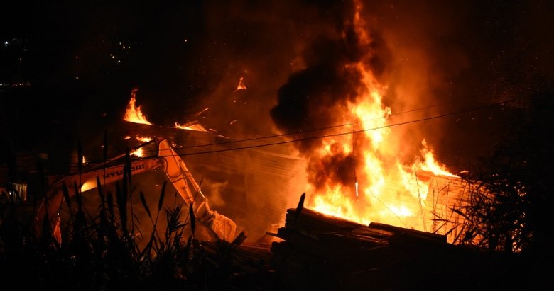 Bodrum’da pelet fabrikasında korkutan yangın