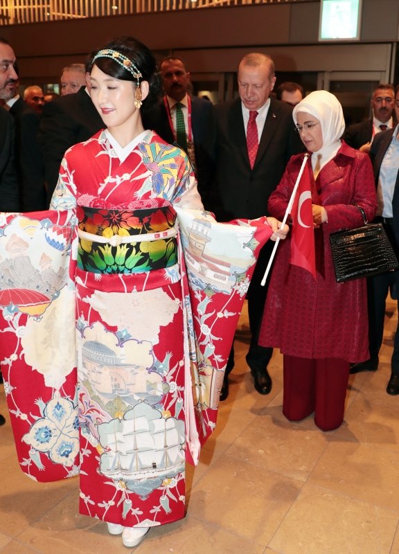 Japonya’da Başkan Erdoğan’a özel karşılama!